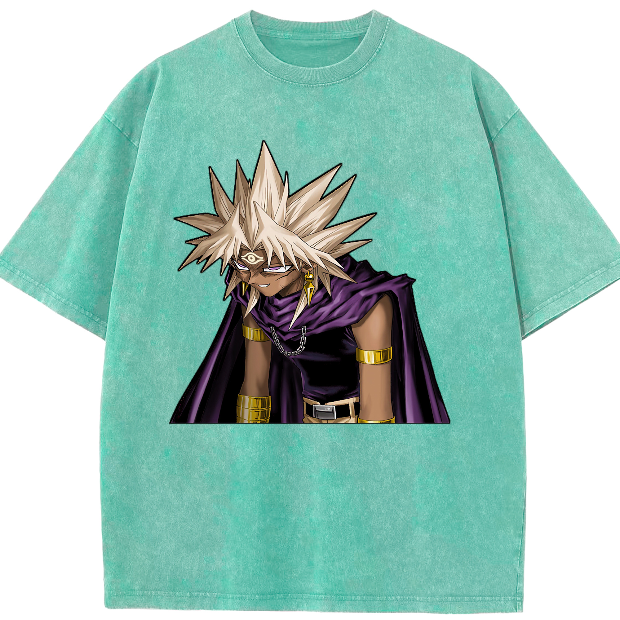 （画像用） 遊☆戯☆王 Yu-Gi-Oh! 綿100% ヴィンテージ風 半袖Tシャツ（フロントプリント）